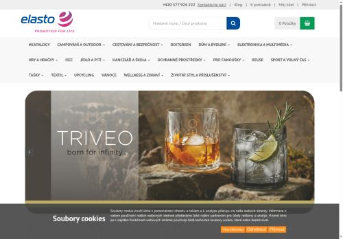 Webové stránky ELASTO FORM Bohemia s.r.o., Přeštice