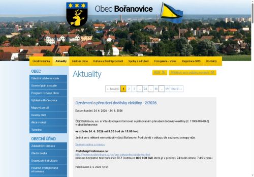 Zobrazit webové stránky Obecní úřad Bořanovice