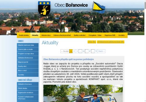 Zobrazit webové stránky Obecní úřad Bořanovice