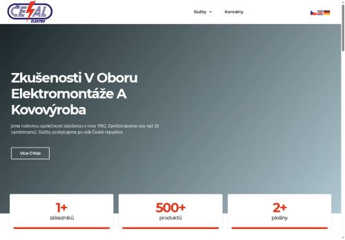 Česal elektro s.r.o. nabízí práci na pozici elektrikáři v obci Blovice