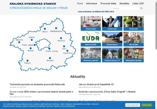 Webové stránky Krajská hygienická stanice Středočeského kraje se sídlem v Praze, Mladá Boleslav
