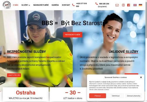 BBS OCHRANA MAJETKU s.r.o. nabízí práci na pozici Pracovník ostrahy - strážný v obci Nýřany