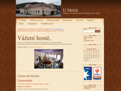 Restaurace a penzion U Mertů