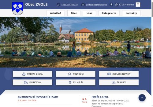 Zobrazit webové stránky Obecní úřad Zvole