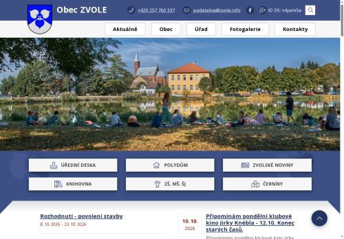 Zobrazit webové stránky Obecní úřad Zvole