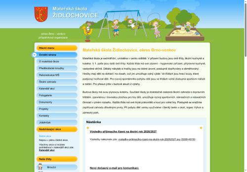 Zobrazit webové stránky Mateřská škola Židlochovice