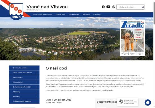 Zobrazit webové stránky Obecní úřad Vrané nad Vltavou