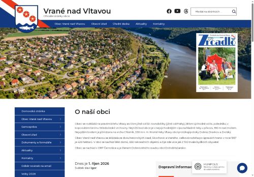 Zobrazit webové stránky Obecní úřad Vrané nad Vltavou