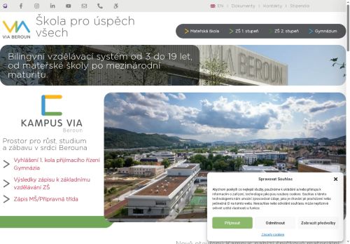 Zobrazit webové stránky Základní škola VIA