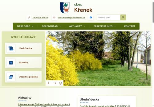 Zobrazit webové stránky Obecní úřad Křenek