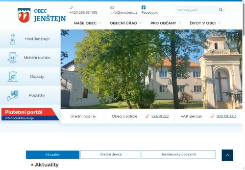 Zobrazit webové stránky Obecní úřad Jenštejn