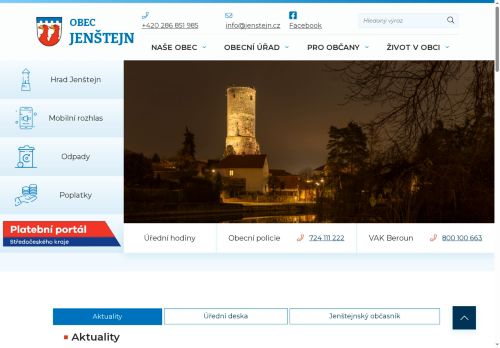 Zobrazit webové stránky Obecní úřad Jenštejn