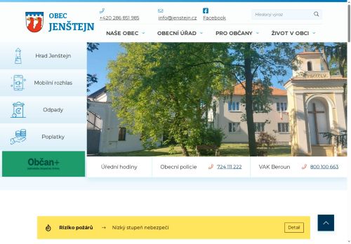 Zobrazit webové stránky Obecní úřad Jenštejn