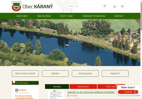 Zobrazit webové stránky Obecní úřad Káraný