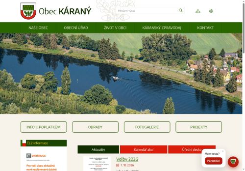Zobrazit webové stránky Obecní úřad Káraný