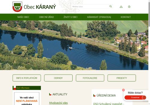 Zobrazit webové stránky Obecní úřad Káraný