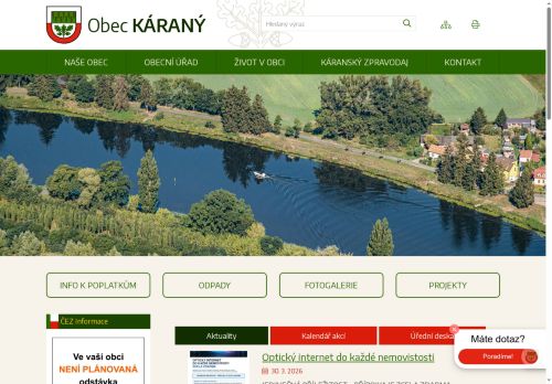Zobrazit webové stránky Obecní úřad Káraný