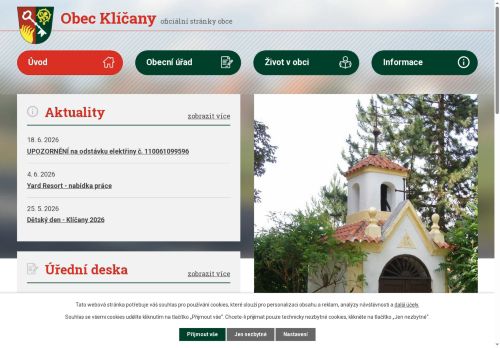 Zobrazit webové stránky Obecní úřad Klíčany