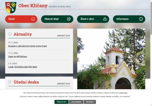 Zobrazit webové stránky Obecní úřad Klíčany
