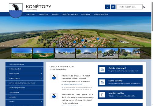 Zobrazit webové stránky Obecní úřad Konětopy