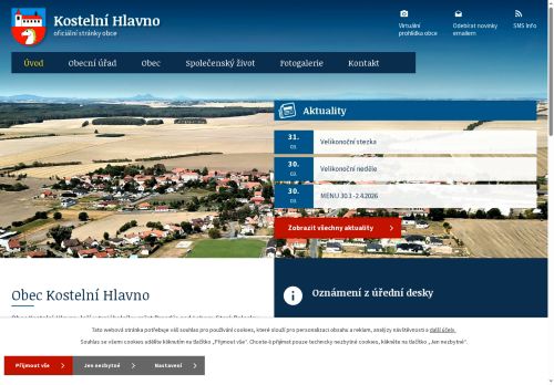 Zobrazit webové stránky Obecní úřad Kostelní Hlavno