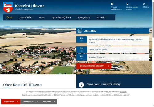 Zobrazit webové stránky Obecní úřad Kostelní Hlavno