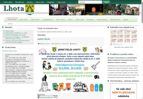 Zobrazit webové stránky Obecní úřad Lhota