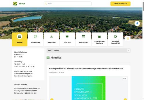 Zobrazit webové stránky Obecní úřad Lhota
