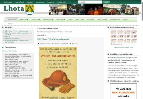 Zobrazit webové stránky Obecní úřad Lhota