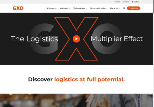 Webové stránky GXO Logistics Services Czech s.r.o., Bor