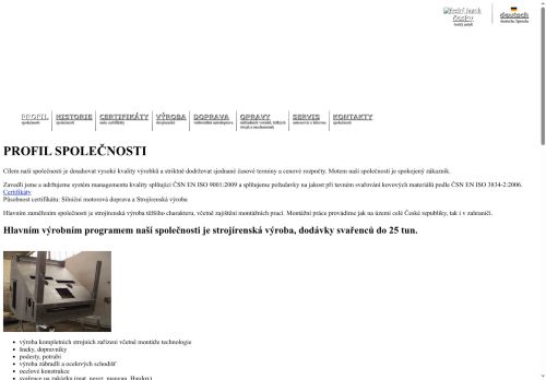 Webové stránky Mrázek Pb s.r.o., Příbram