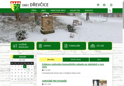 Zobrazit webové stránky Obecní úřad Dřevčice