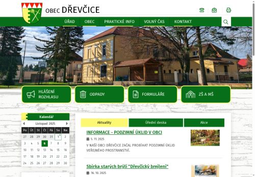Zobrazit webové stránky Obecní úřad Dřevčice