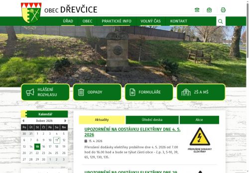 Zobrazit webové stránky Obecní úřad Dřevčice