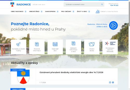 Zobrazit webové stránky Obecní úřad Radonice
