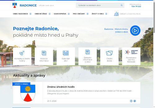 Zobrazit webové stránky Obecní úřad Radonice