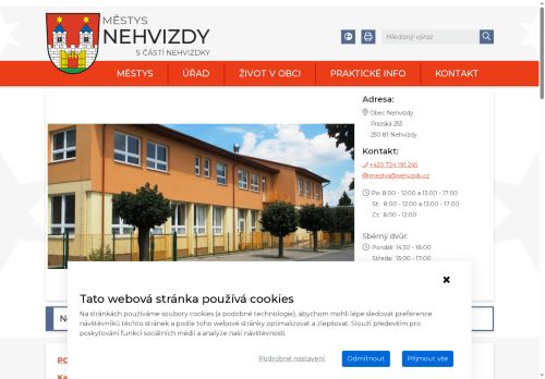 Zobrazit webové stránky Úřad městyse Nehvizdy