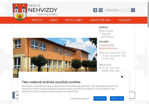 Zobrazit webové stránky Úřad městyse Nehvizdy