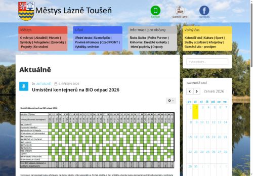 Zobrazit webové stránky Úřad městyse Lázně Toušeň