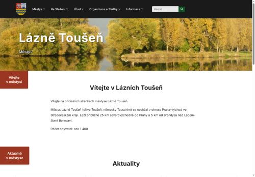 Zobrazit webové stránky Úřad městyse Lázně Toušeň