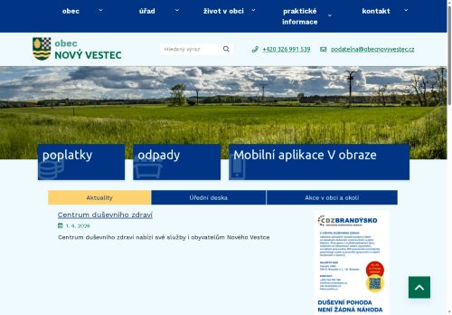 Zobrazit webové stránky Obecní úřad Nový Vestec