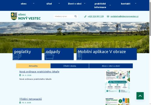 Zobrazit webové stránky Obecní úřad Nový Vestec