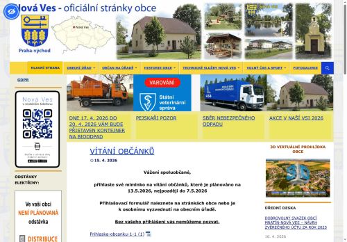 Zobrazit webové stránky Obecní úřad Nová Ves