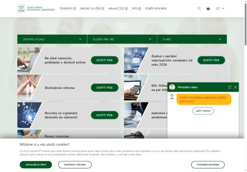 Česká správa sociálního zabezpečení nabízí práci na pozici Referent/ka odd. kontroly v obci Kladno