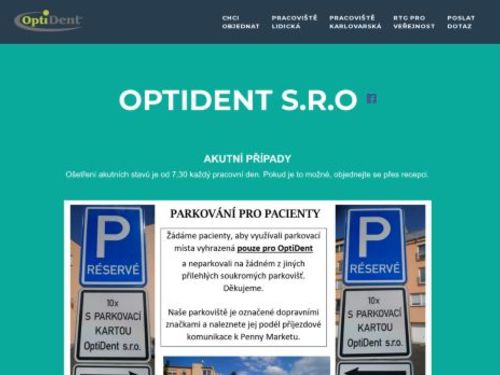 Zubní ordinace OptiDent, s.r.o. (pracoviště Lidická)