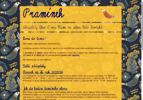 Zobrazit webové stránky Folklórní soubor Pramínek