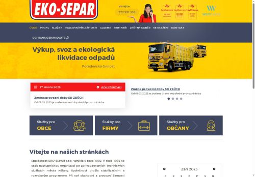 Webové stránky IE PLAST, s.r.o., Zruč-Senec
