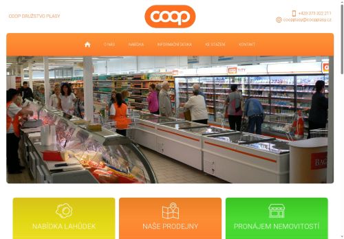 COOP družstvo Plasy nabízí práci na pozici Prodavači /zástupce vedoucí v obci Druztová