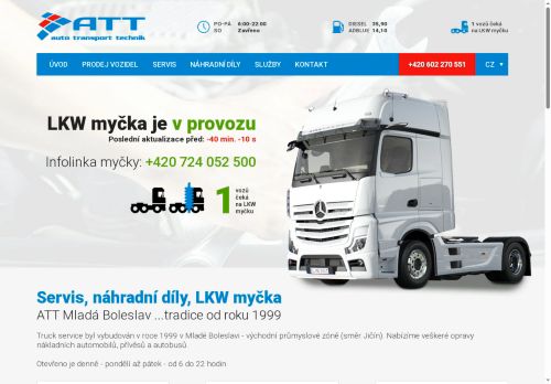 ATT - Auto Transport Technik s.r.o. nabízí práci na pozici Automechanik nákladních vozidel a autobusů v obci Plazy