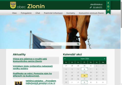 Zobrazit webové stránky Obecní úřad Zlonín